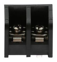 MOLEX 38969-0002 Panel Mount Barrier Terminal Block, 1 Row, 2 Ways, 20 AWG, 8 AWG, 12.7 mm, 50 A