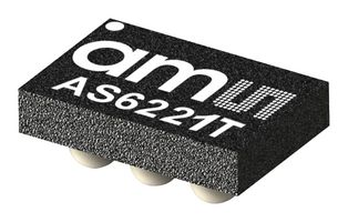 AMS OSRAM GROUP AS6221T-AWLM Temperature Sensor IC, Digital, ± 0.09°C, WLCSP, 6 Pins