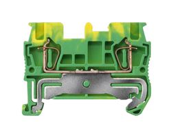 SIEMENS 8WH2000-0CE07 DIN Rail Mount Terminal Block, PE Thru, 2 Ways, 26 AWG, 14 AWG, 1.5 mm², Clamp