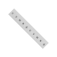 SIEMENS 8WH8120-3AA25 Terminal Block Marker, White, Labeling Plate, Siemens ALPHA FIX Series 4mm² 8WH Terminal Blocks