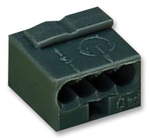 WAGO 243-204 Pluggable Terminal Block, Dark Grey, 4 Ways, 22 AWG, 20 AWG, Push In
