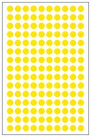 MULTICOMP PRO MP010412 Label, Round, Self Adhesive, 12 mm, Paper, Yellow