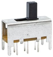 E-SWITCH EG2201A Slide Switch, Subminiature, DPDT, Through Hole, EG Series, 200 mA