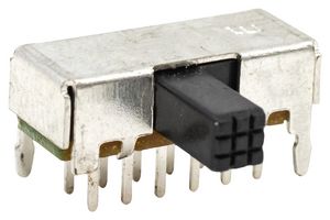 E-SWITCH EG4208A Slide Switch, Subminiature, 4PDT, Through Hole, EG Series, 200 mA
