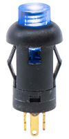 E-SWITCH LP1OA1AB Pushbutton Switch, LP1 Series, 8 mm, SPST-NO-DM, Off-(On), Round, Transparent