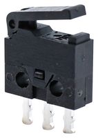 E-SWITCH TS0101F020P Microswitch, Subminiature, Straight Lever, SPDT, PC Pin, 300 mA, 6 V