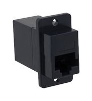 L-COM ECF5048SK-BK In-Line Adapter, Adaptor, In-Line, RJ45, RJ45