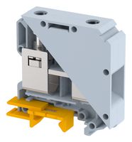 ELKAY KUT50/GREY DIN Rail Mount Terminal Block, Feed Thru, 2 Ways, 6 AWG, 00 AWG, 50 mm², Screw, 150 A