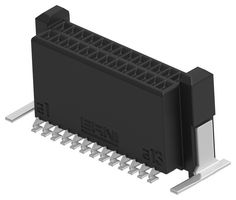 ERNI - TE CONNECTIVITY 294015-E Mezzanine Connector, Blindmate, Receptacle, 0.8 mm, 2 Rows, 26 Contacts, Surface Mount Straight