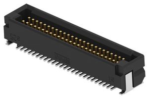 ERNI - TE CONNECTIVITY 294139-E Mezzanine Connector, Blindmate, Plug, 0.8 mm, 2 Rows, 50 Contacts, Surface Mount Straight
