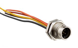 AMPHENOL LTW ASD-05PMMS-QC8A15 Circular Cable Assembly, Circular Plug to Free End, 5 Ways, 5.9 ", 150 mm, X-Lok Series