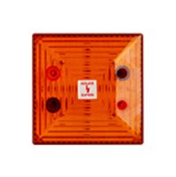CLIFFORD AND SNELL 212898 Visual Signal Device, Flashing, 24 VDC, Amber, IP65, FD40 Series