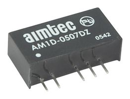 AIMTEC AM1D-1224SZ Isolated Through Hole DC/DC Converter, ITE, SIP, 1 W, 1 Output, 24 V
