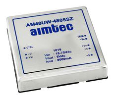 AIMTEC AM40UW-4812SZ Isolated Through Hole DC/DC Converter, ITE, DIP, 4:1, 40 W, 1 Output, 12 V