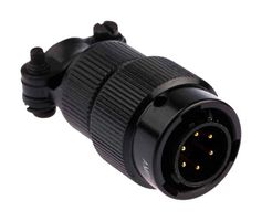 AMPHENOL LTD 62LC-16F10-06PN(771) Circular Connector, MIL-DTL-26482 Series I, TBA, Cable Mount Plug, 6 Contacts, Solder Pin
