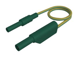 HIRSCHMANN TEST AND MEASUREMENT 934040188 Banana Test Lead, 4mm Stackable Banana Plug, Shrouded, 4mm Banana Socket, Shrouded, 9.9 ", 250 mm