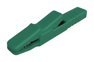 HIRSCHMANN TEST AND MEASUREMENT 932146104 Crocodile Clip, 25 A, 9.5 mm Jaw Open, Green