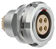 LEMO EEG.0B.304.CLL Circular Connector, Standard Circular Connector, 0B Series, Panel Mount Receptacle, 4 Contacts