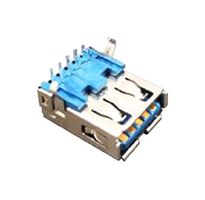 STEWART CONNECTOR SS-52000-001 USB Connector, USB Type A, USB 3.0, Receptacle, 9 Ways, Through Hole Mount, Right Angle