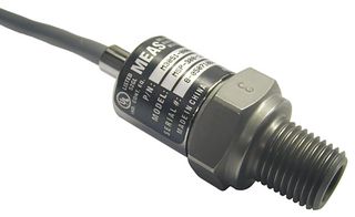 TE CONNECTIVITY M3021-000005-500PG Pressure Transmitter, Gauge, NPT, 0 psi, 500 psi, 1/4"-18, Cable