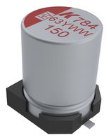 KEMET A784MS157M1HLAS026 Hybrid Aluminium Electrolytic Capacitor, 150 µF, ± 20%, 50 V, Radial Can - SMD, 0.026 ohm