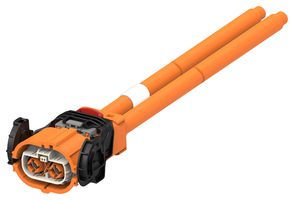 TE CONNECTIVITY 1-2286937-5 Cable Assembly, High Voltage Automotive, Wire to Board Receptacle to Free End, 2 Ways, 1 Row, 5 m
