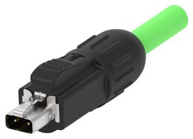 TE CONNECTIVITY 2364150-1 Modular Connector, SPE Plug, 1 x 1 (Port), 2P2C, IP20, Cable Mount
