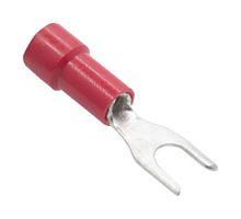 MUELLER ELECTRIC BU-191420003 Fork / Spade Tongue Terminal, 22AWG to 18AWG, #6, Vinyl