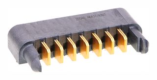 MOLEX 46437-9307 Rectangular Power Connector, R/A, Power, 7 Contacts, Ten60 46437 Series, PCB Mount, Press Fit