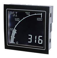 TRUMETER APM-PROC-ANO Process Meter, 0 to 10 V, 0 to 50 mA Inputs, 4 Digits and Graph, 12 to 24V, Negative LCD, APM Series