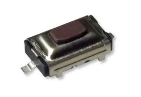 MULTICOMP PRO MPMG-325R-V Tactile Switch with Ground Pin, SPST-NO, Top Actuated, SMD, Red Oval Button, 260 gf, 50mA at 12VDC
