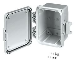 PHOENIX CONTACT 1471770 Plastic Enclosure, IK10, w/Cover & Screw, Electronic, Polycarbonate, 223 mm, 204 mm, 134 mm, IP69