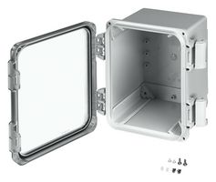 PHOENIX CONTACT 1471774 Plastic Enclosure, IK10, w/Cover & Screw, Electronic, Polycarbonate, 276 mm, 257 mm, 185 mm, IP69