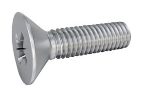 TR FASTENINGS TR00008210-000 Machine Screw, M2.5, 4 mm, Stainless Steel A2, Flat / Countersunk Head Pozidriv