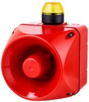 AUER SIGNAL 875677405 Signal Indicator, Strobe, 32 Tone, Yellow, IP65, 24V, ACM Series