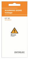 TE CONNECTIVITY - ENTRELEC LB-KIT-WARNING-25-150 Label, Warning, 21.9 mm, 25 mm, PVC, Flash / Risk Of Electric Shock (Symbol)