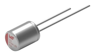 WURTH ELEKTRONIK 870585873001 Hybrid Aluminium Electrolytic Capacitor, 10 µF, ± 20%, 63 V, Radial Leaded, 0.1 ohm