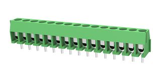 MULTICOMP PRO MP011997 Wire-To-Board Terminal Block, 3.5 mm, 15 Ways, 24 AWG, 18 AWG, 1 mm², Screw