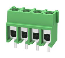 MULTICOMP PRO MP012001 Wire-To-Board Terminal Block, 5 mm, 4 Ways, 20 AWG, 12 AWG, 4 mm², Screw