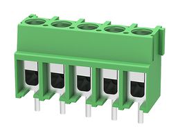 MULTICOMP PRO MP012002 Wire-To-Board Terminal Block, 5 mm, 5 Ways, 20 AWG, 12 AWG, 4 mm², Screw