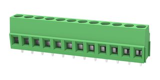 MULTICOMP PRO MP012020 Wire-To-Board Terminal Block, 5.08 mm, 12 Ways, 30 AWG, 12 AWG, 2.5 mm², Screw