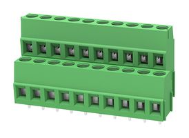 MULTICOMP PRO MP012030 Wire-To-Board Terminal Block, 5.08 mm, 20 Ways, 28 AWG, 12 AWG, 2.5 mm², Screw