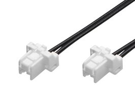 MOLEX 221958-1022 Cable Assembly, CLIK-Mate Plug to CLIK-Mate Plug, 2 Ways, 2 mm, 1 Row, 150 mm, 5.9 "