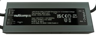 MULTICOMP PRO MP011873 LED Driver, LED Lighting, 100 W, 12 V, 8.34 A, Constant Voltage, 100 VAC
