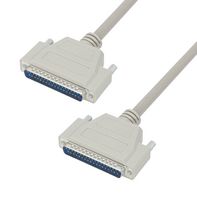 L-COM CRMN37MM-25 Computer Cable, D Subminiature Plug, 37 Way, D Subminiature Plug, 37 Way, 25 ft, 7.6 m