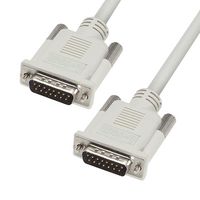 L-COM CS2N15MM-10 Computer Cable, D Subminiature Plug, 15 Way, D Subminiature Plug, 15 Way, 10 ft, 3.05 m