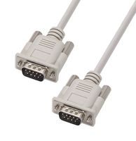 L-COM CS2N9MM-2.5 Computer Cable, D Subminiature Plug, 9 Way, D Subminiature Plug, 9 Way, 2.5 ft, 762 mm