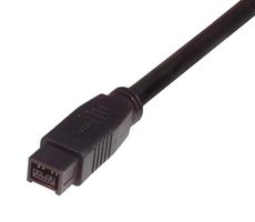 L-COM CSM94BB-3M Computer Cable, IEEE 1394b FireWire Plug, 9 Way, IEEE 1394b FireWire Plug, 9 Way, 9.8 ft, 3 m