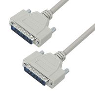 L-COM CSMN25MM-15 Computer Cable, D Subminiature Plug, 25 Way, D Subminiature Plug, 25 Way, 15 ft, 4.6 m