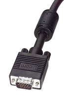 L-COM CTLF3VGAMM-10 Audio / Video Cable Assembly, D-Sub HD SVGA-15 Plug, D-Sub HD SVGA-15 Plug, 10 ft, 3.1 m, Black
